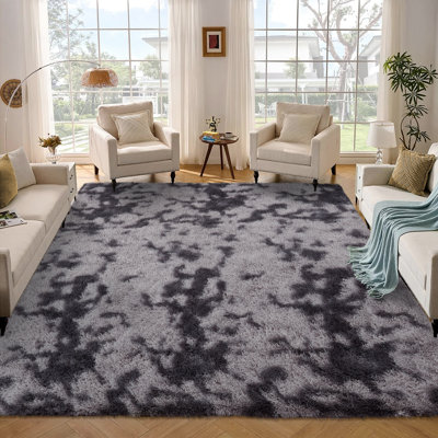 Juwairia Faux Fur Abstract Indoor Rug