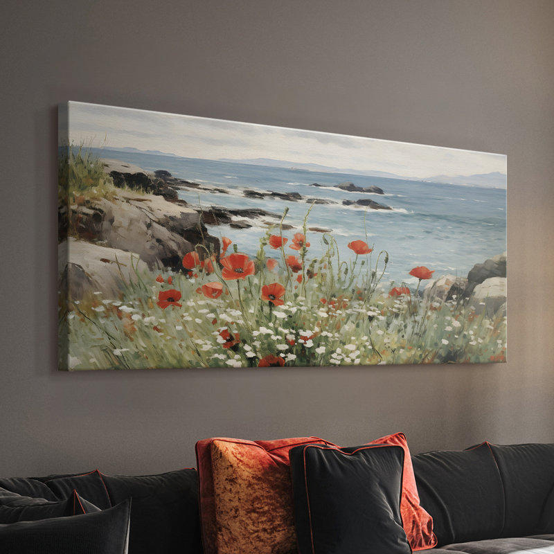 Série paysage - M XXXII - Toile tendue avec châssis - Prêt à accrocher, H 16 po x l 32 po