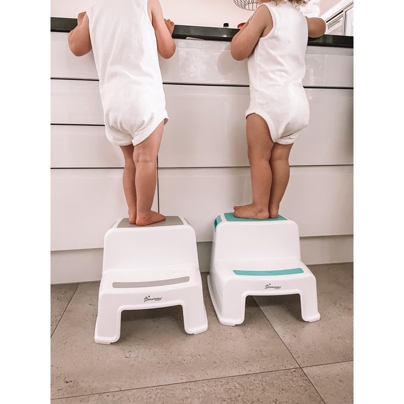 Dreambaby Aqua 2-Step Plastic Stool for Kids and Toddlers