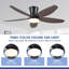Ventilateur de plafond encastré avec lumière et télécommande-960508405-960508404