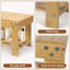 Levede Bamboo Stool Footrest Bathroom 2-Tier Shower Stool Bench Shoe Rack Seat