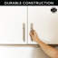 Poignées d'armoire en nickel satiné de 3-3 / 4 po (96 mm) Design House