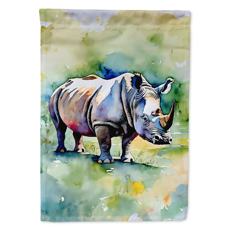 Drapeau de jardin Rhinoceros