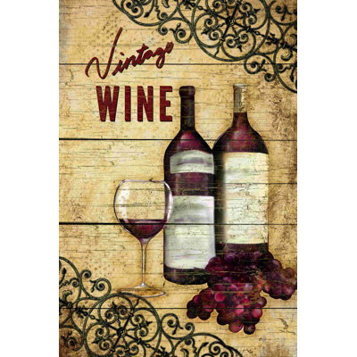 «Vintage Wine 2», impression sur toile tendue