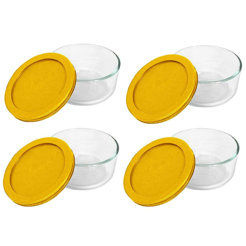 Bols en verre Pyrex 7200 et couvercles assortis 7200 PC, Vert