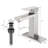 Bathroom Faucet Single Hole, Single Handle Stainless Steel Faucet For Bathroom Sink With Deckplate And Drain Assembly-110712913