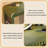 79.72"Green Minimalist Solid Wood Dressing Table