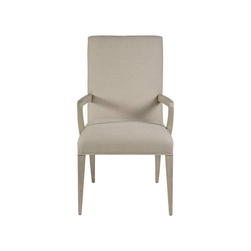 Chaise avec accoudoirs rembourrés Co Couction Madox, Gris clair