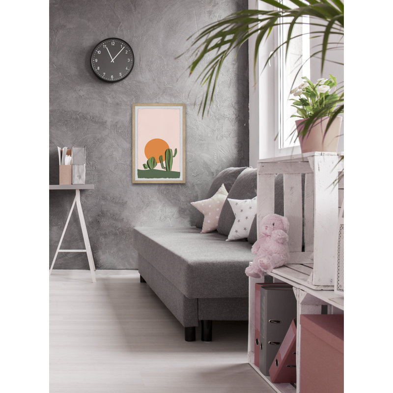 Desert Garden - Single Picture Frame Painting, 91cm H x 61cm W