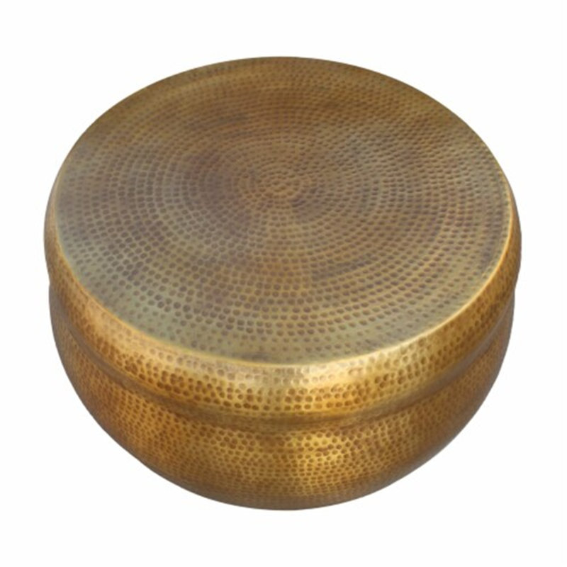 Table basse en métal, H 18 po x L 20 po x l 28 po