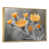 Toile avec cadre flottant or