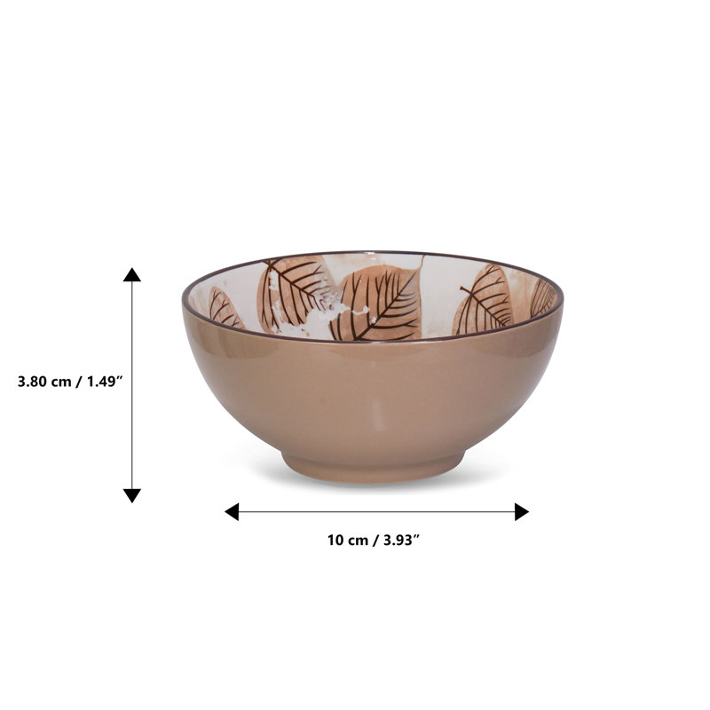 Bol à trempette feuille de moka 4 po