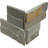 Marana Stone 6 in. x 6 in. Split Face Quartzite Ledger Corner Tile-90566973