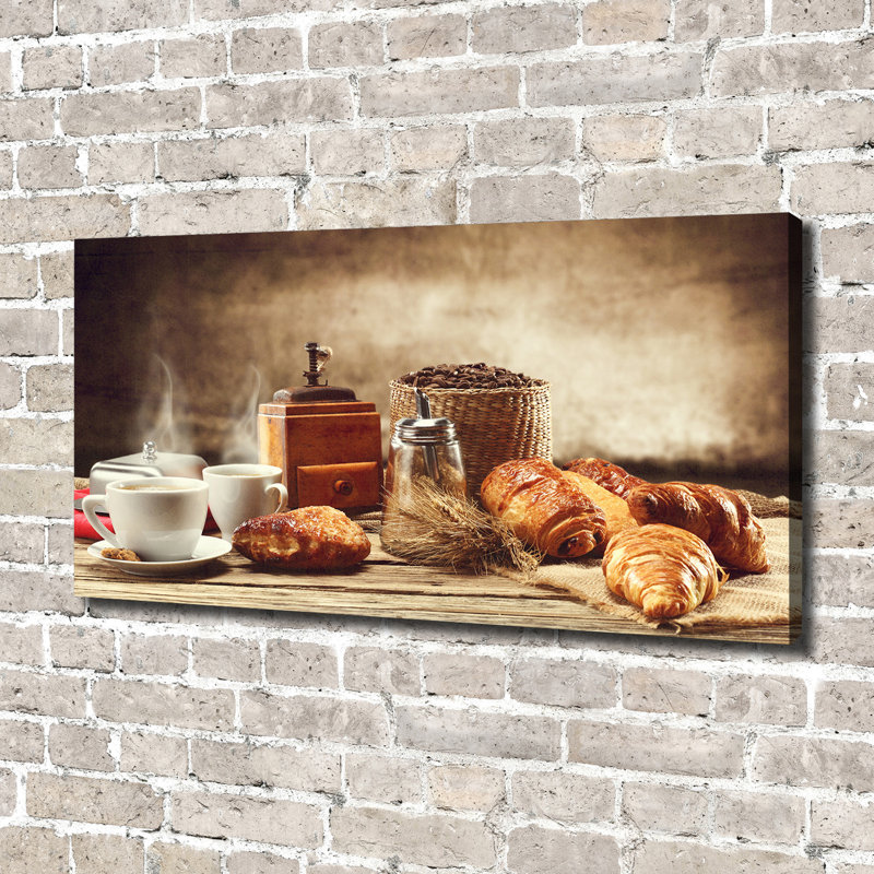Breakfast - Print, Wrapped Canvas, 70cm H x 140cm W x 2cm D