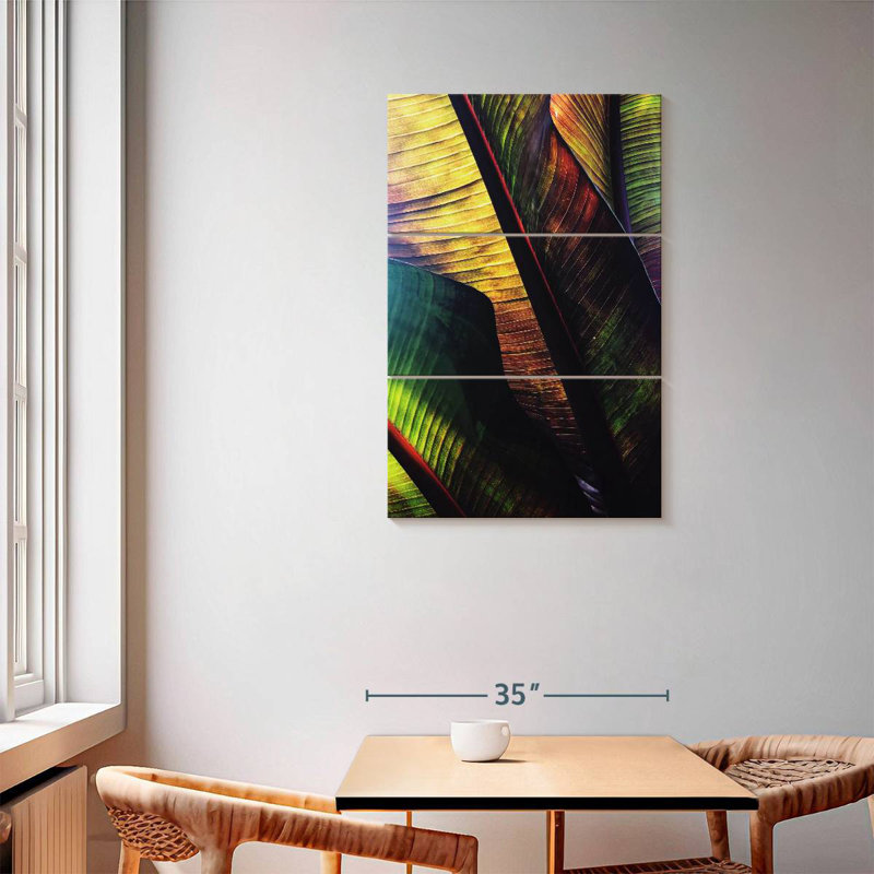 Feuilles de palmier Harnek Vibrant, H 57 po x l 36 po