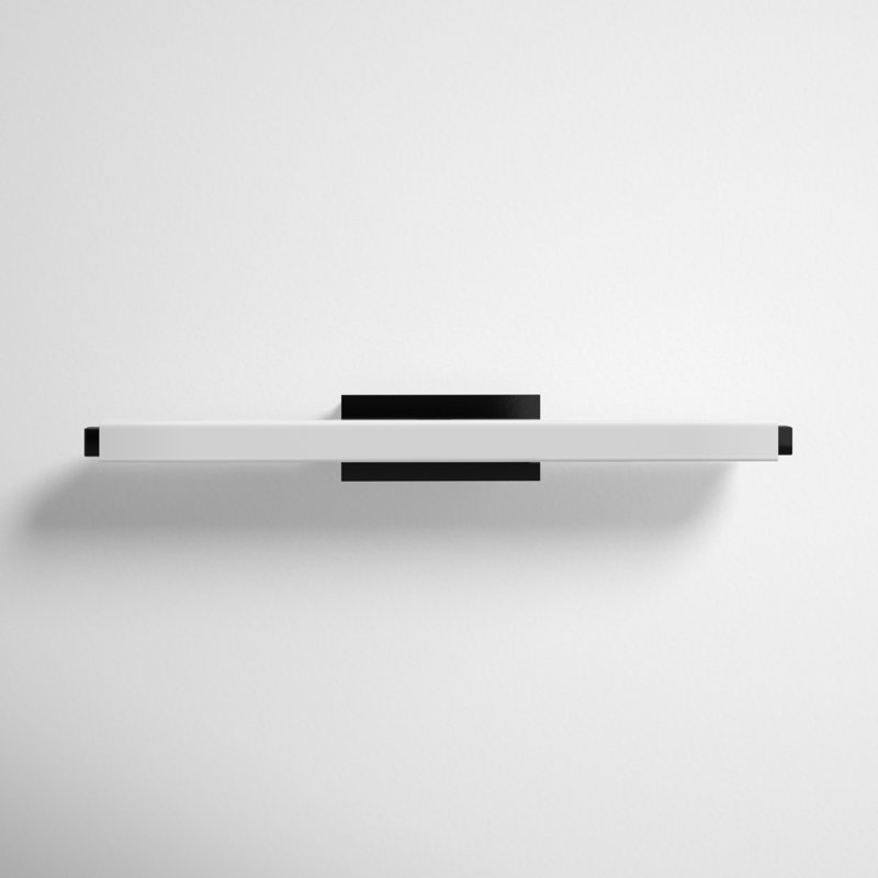 Vogue 1 - Light LED Flush Mounted Sconce, 3500K, Black, 3" H x 25.75" W x 3.38" D
