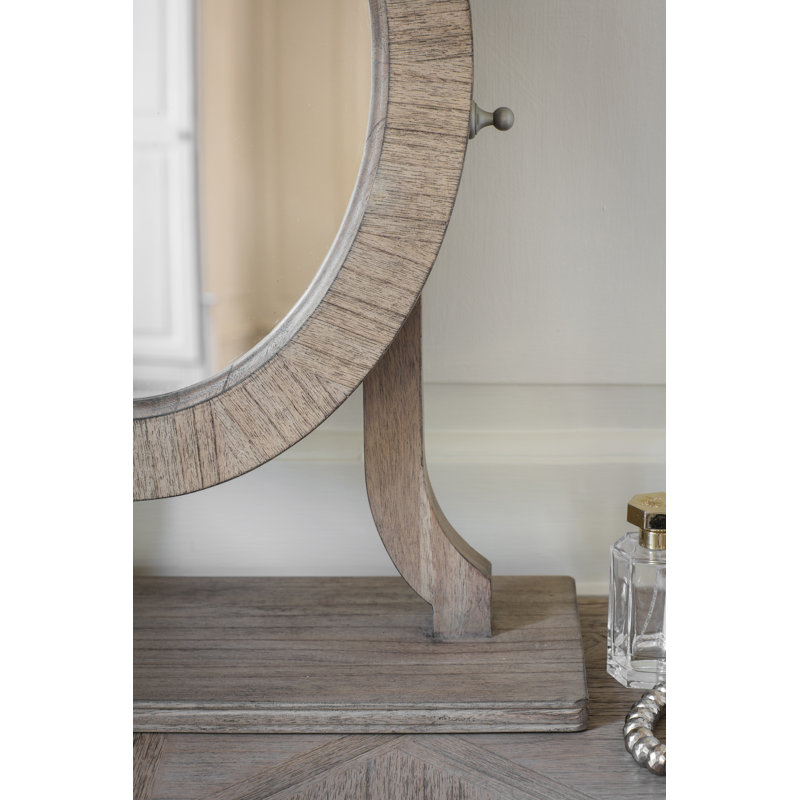 Colella Wood Flat Wall Mirror