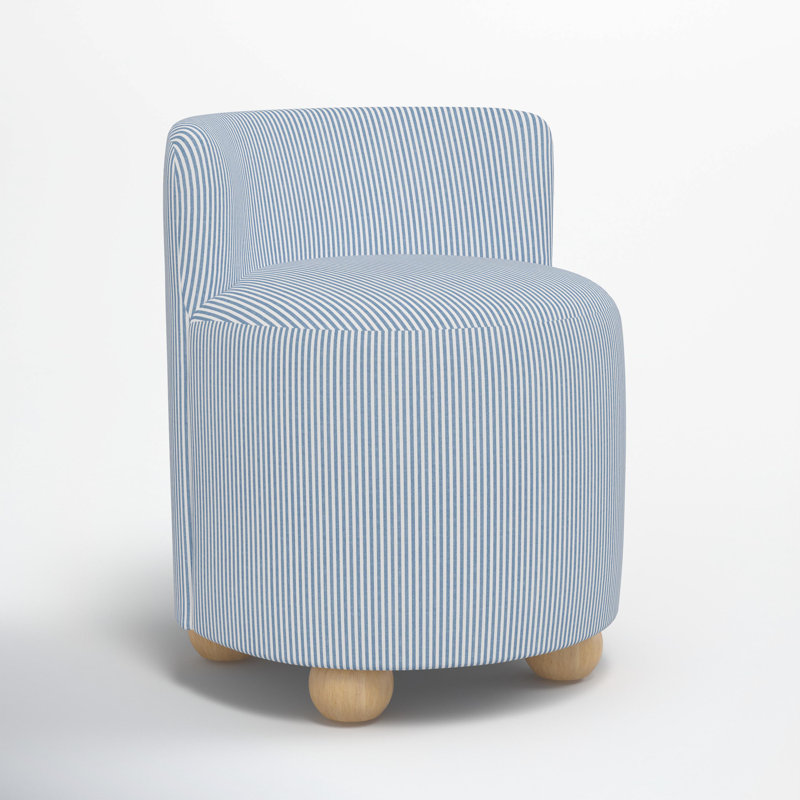 Bee Vanity Chair, Prep Stripe Blue