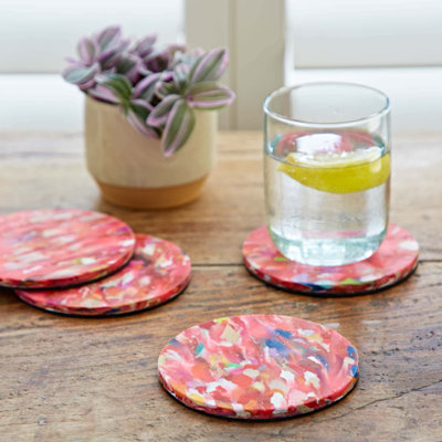Recycled Plastic Round Coasters