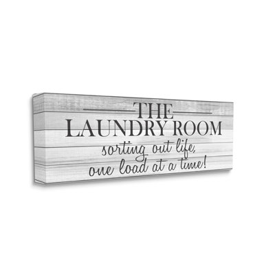 «Laundry Room», impression d'art textuel sur toile