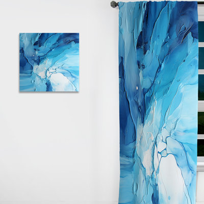 Goodsell - Drip Painting Abstract Blackout Curtain - 1 Panels