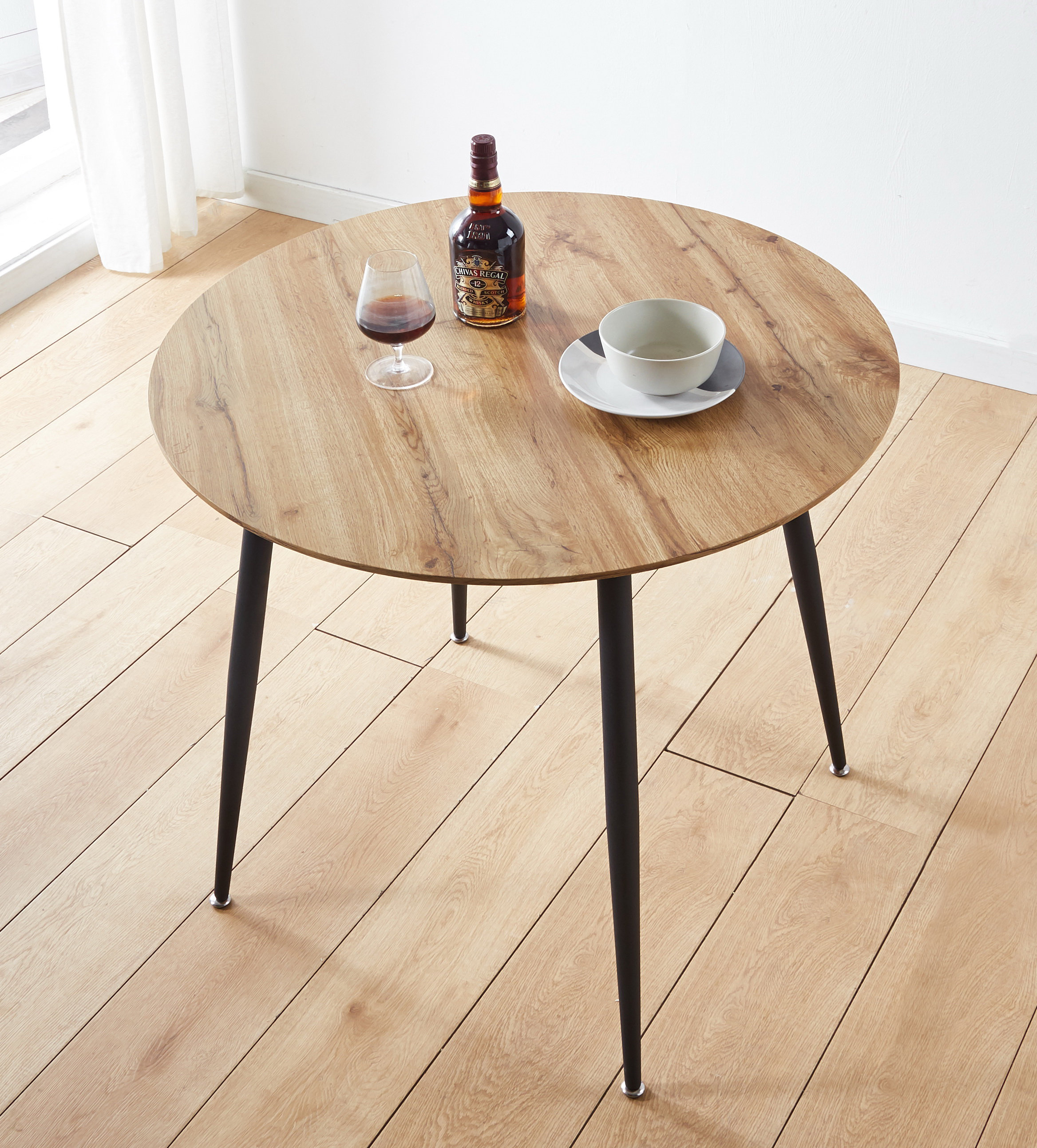 George Oliver Cullompton Round Dining Table (TAB901, 90Cm) With