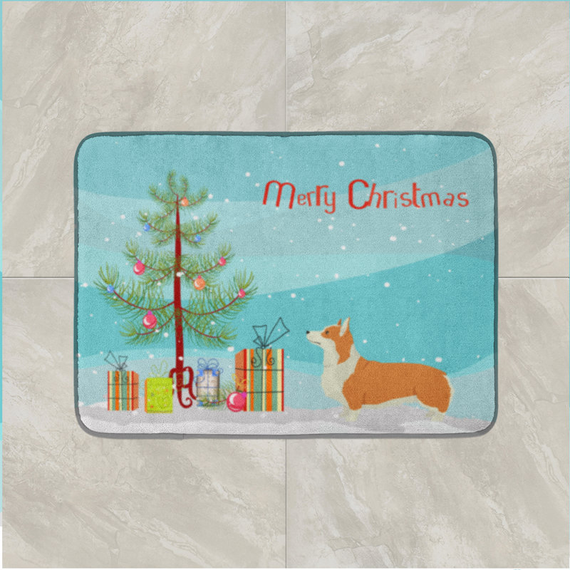Tapis pour salle de bain chinois, Corgi Pembroke