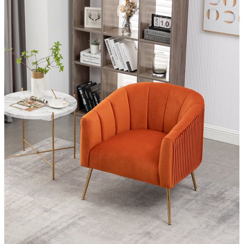 Mariantonietta 28 de large, Velours orange