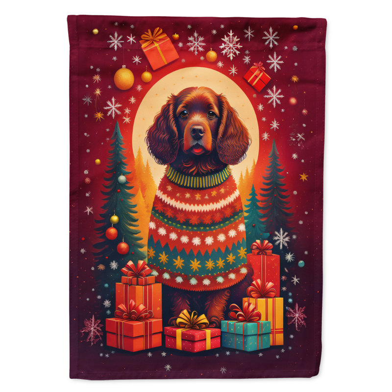 Drapeau de maison en polyester à 2 côtés 40 x 28 po