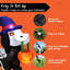 Chien squelette gonflable d'Halloween de 5 pi de long