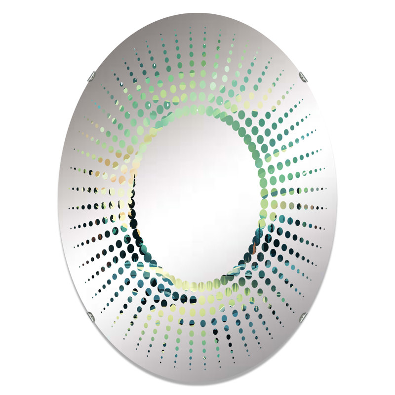Northern Lights Scenery Minimalisme - Miroir décoratif Starburst-MIR117155-Ovale, L 20 po x H 30 po
