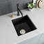 Évier de cuisine à simple cuve en granite l 16,18 po Pdpbath
