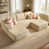 Velours côtelé beige plus