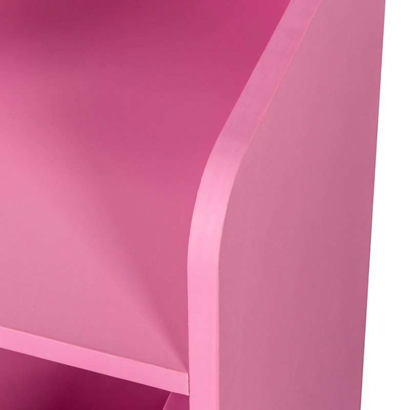 2 tiroirs et 1 armoire rose pour le rangement de l'équipement de salon de beauté
