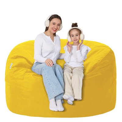 Fauteuil à billes pré-rempli en mousse à mémoire de forme de 7 pi