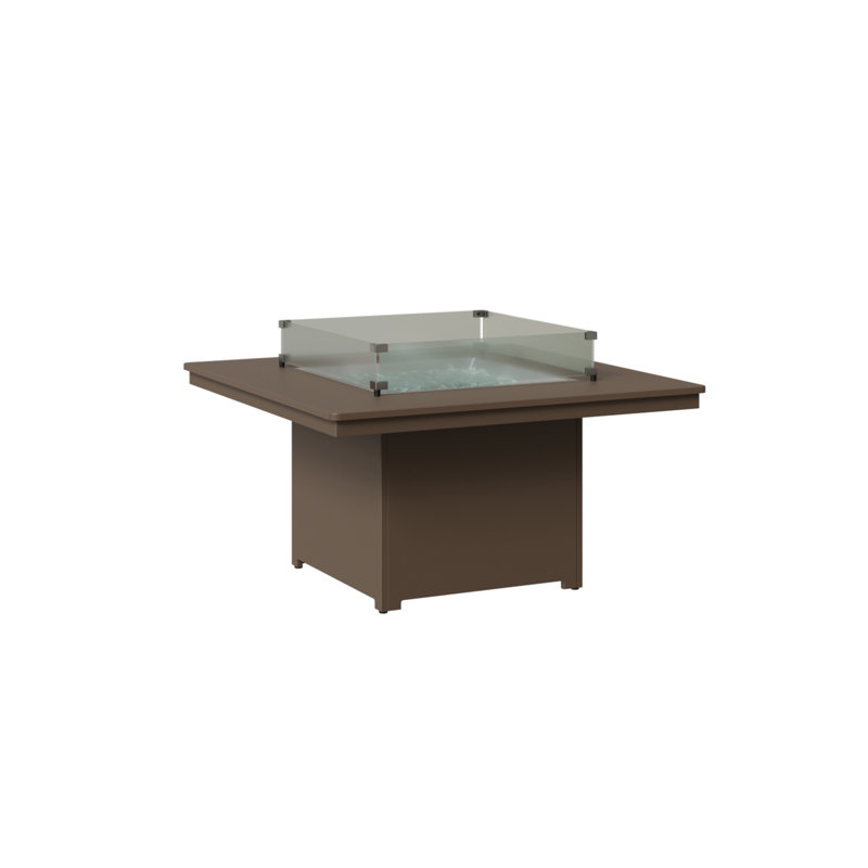 Berlin Gardens Numa Square Fire Pit Table, Clay