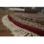 Tapis traditionnel traditionnel rouge et noir 5 pi x 5 pi