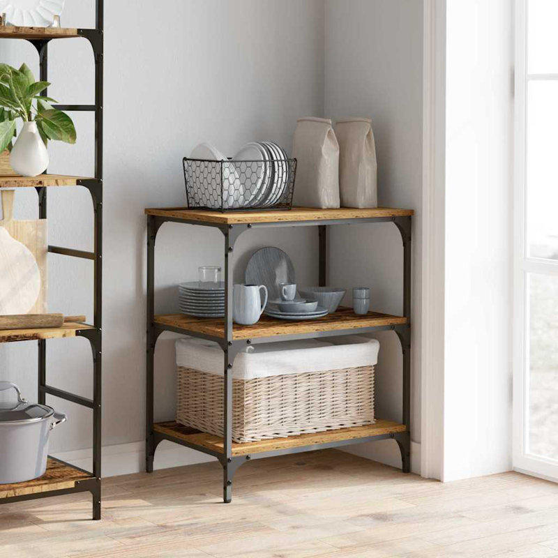 Wood Bar Cart, Old Wood