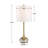 Molena Brass & Pearly Stone Table Lamp