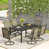 Table noire / chaise brune est en rupture de stock