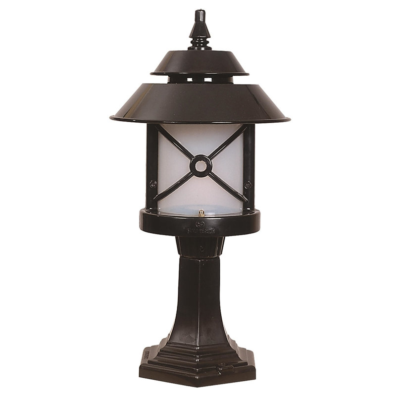 Lampe murale d'extérieur, noir et blanc, 20,5 po x 10,2 po | Corps en ABS durable avec capuchon en polycarbonate, douille E27 de 40 W maximum, IP65 résistant aux intempéries | Conception traditionnelle américaine élégante, parfaite pour les espaces nostalgiques et industriels