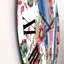 Red Aster and Acorn Bouquet - Horloge murale moderne-60187794