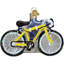 Ornement figurine suspendu vélo de route