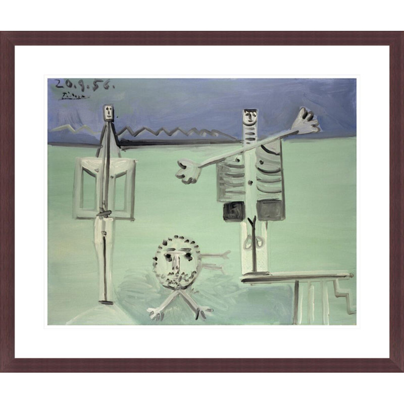 «The Diving Board» par Pablo Picasso, impression giclée sur cadre, H 23,5 po x l 27,76 po