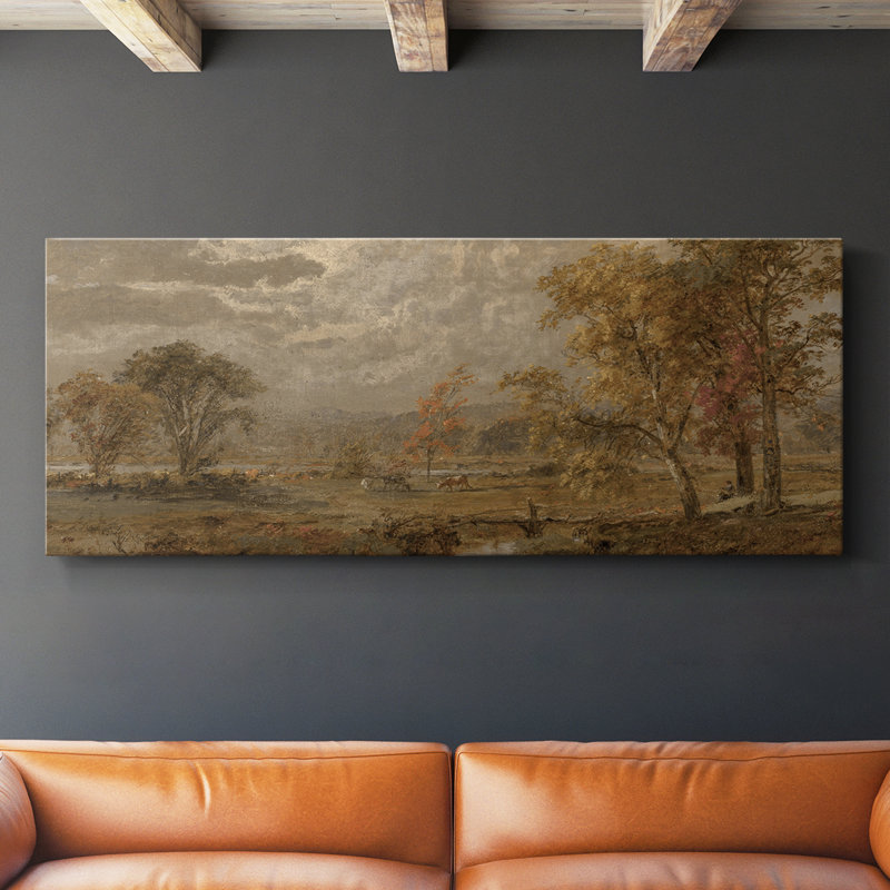 Série paysage - DCCLXIV - Toile tendue avec châssis - Prêt à accrocher, H 20 po x l 50 po