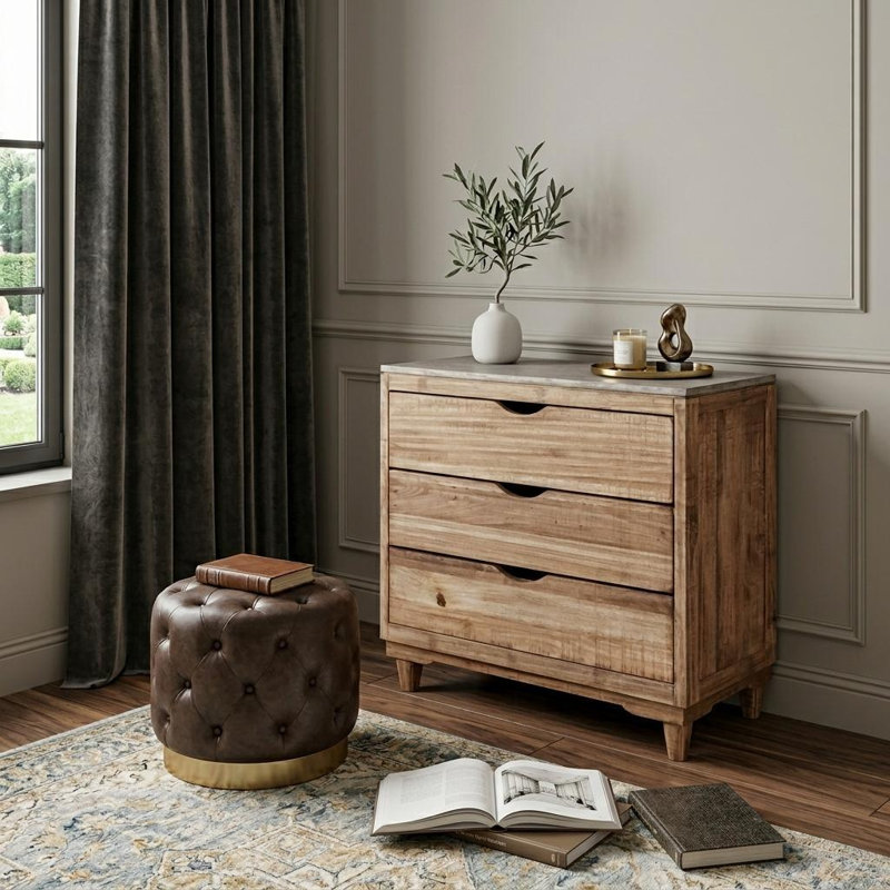 Commode 3 tiroirs HomeRoots