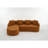 Chumenti Fabric Upholstered Boneless Curved L-Shape Sofa-111469239-111469240
