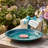 12.2'' Ceramic Birdbath & Birdfeeder for Small Birds Outdoors