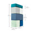 Ensemble de deux grands blocs deux textures, océan, 6 pièces-108432333