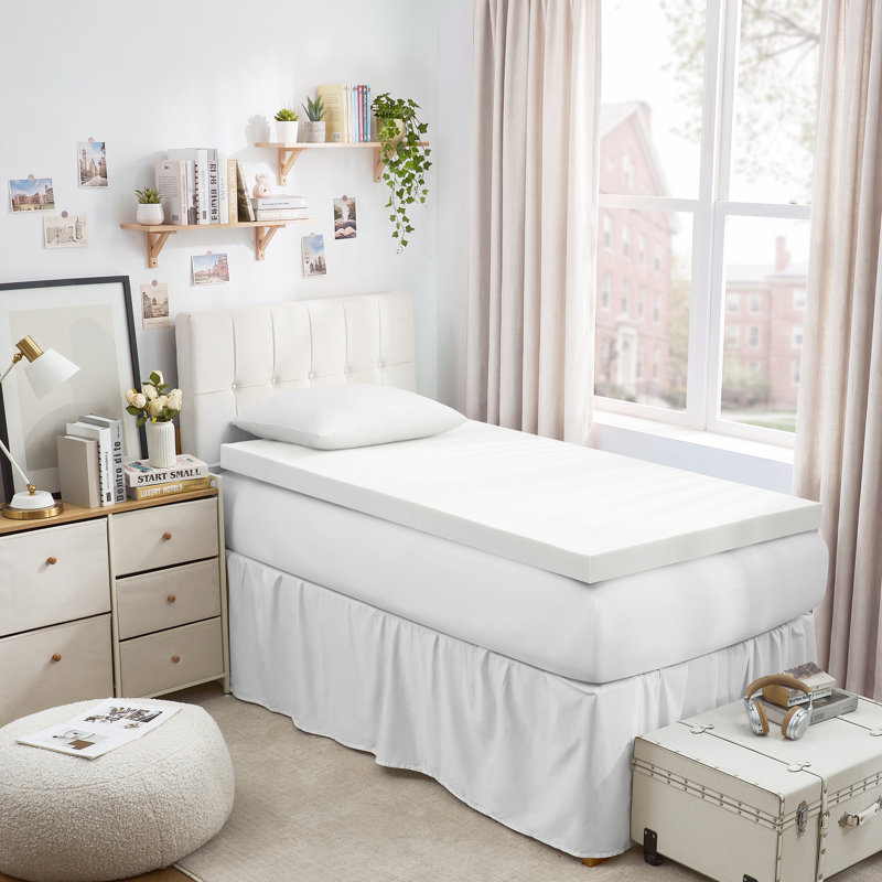 Surmatelas en mousse à mémoire de forme simple XL de 3 po fabriqué aux États-Unis - Mousse standard